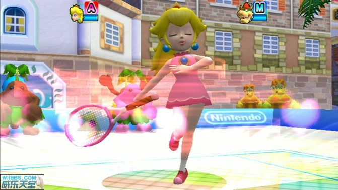 用Wii玩馬利歐網球GC